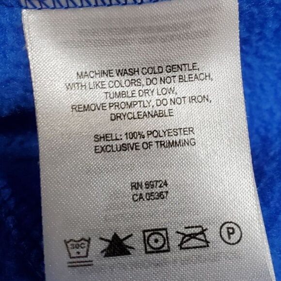 Columbia Big Kids Blue Unisex Full Zip Collared Cozy Fleece Jacket - Picture 8 of 8